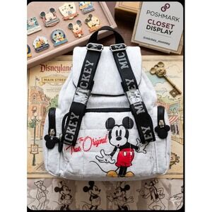 Disney "True Original" Mickey Mouse Heather Grey Mini Backpack